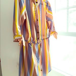 Blush Quarter Sleeve Dress